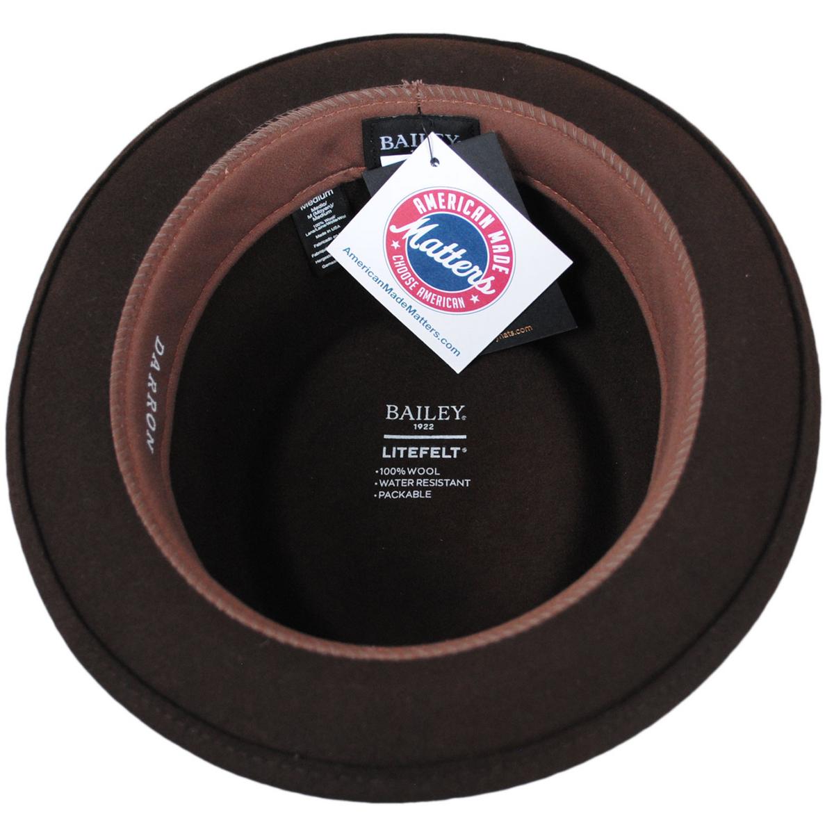Bailey 1922 | Darron Wool LiteFelt Pork Pie Hat | 130000 | under | JAVA BEAN