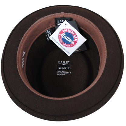 Bailey 1922 | Darron Wool LiteFelt Pork Pie Hat | 130000 | under | JAVA BEAN