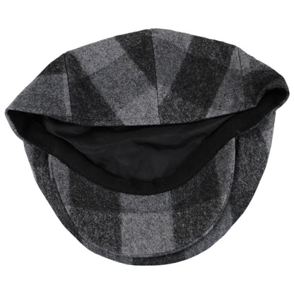 Baskerville Hat Company | Wholesale Basset Wool Check Ivy Cap B2B Pre-Pack | B2B167663 | under | GREY