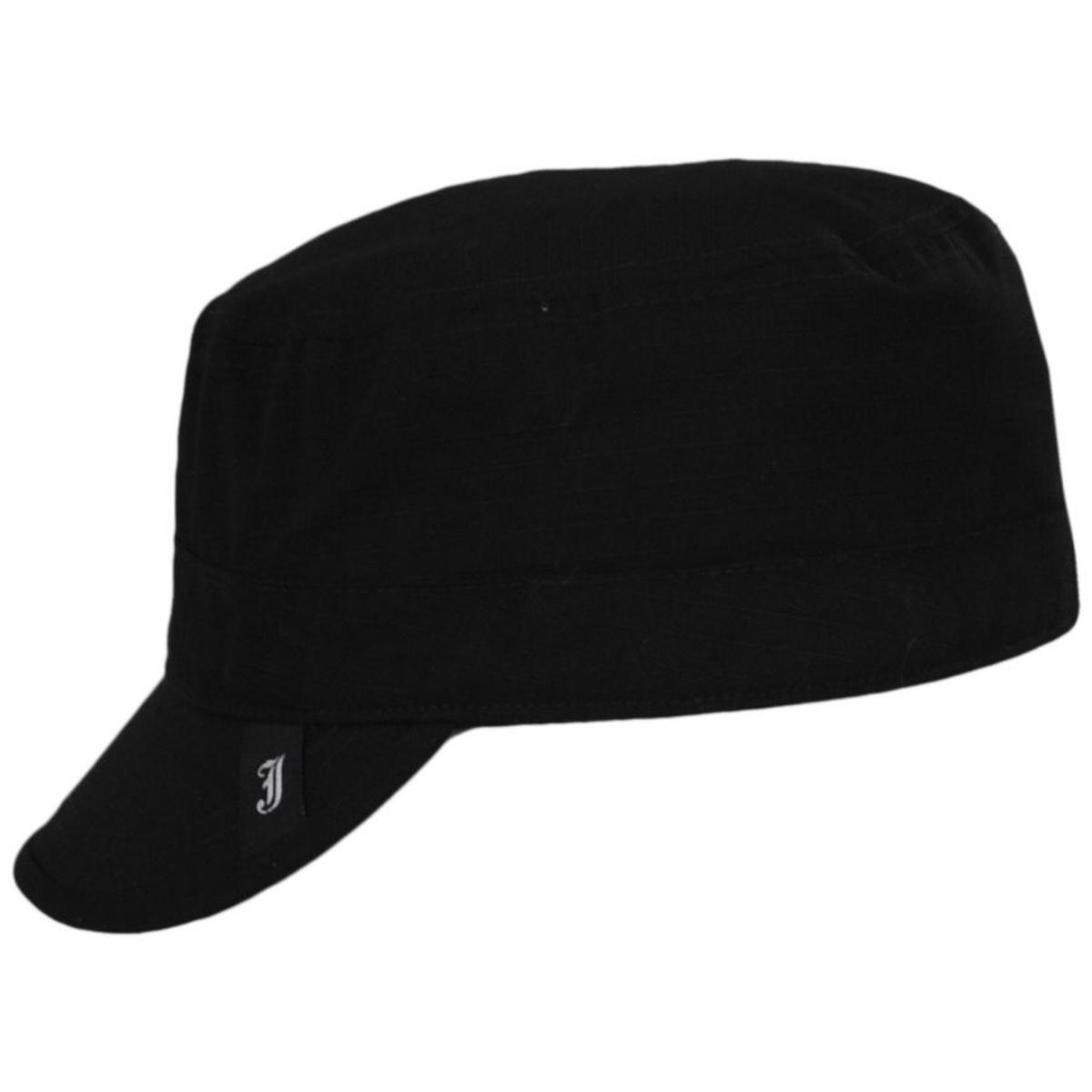 Jaxon Hats | Ripstop Cotton Cadet Cap | 222399 | profile | BLACK