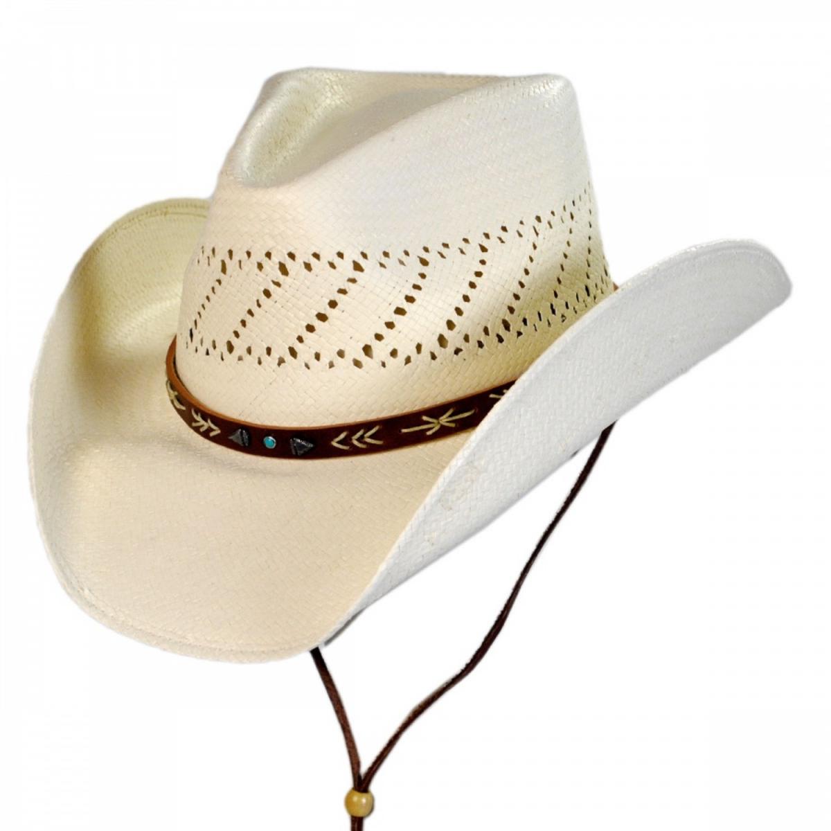 Stetson | Santa Fe Shantung Straw Cowboy Hat | 126937 | lead | NATURAL