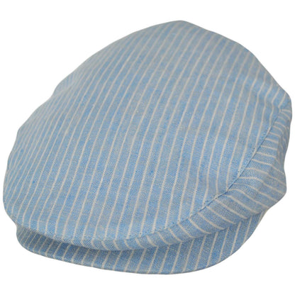 BRIXTON HATS | Hooligan Linen Stripe Ivy Cap | 161519 | lead | LIGHT BLUE/WHITE