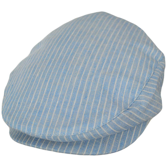 BRIXTON HATS | Hooligan Linen Stripe Ivy Cap | 161519 | lead | LIGHT BLUE/WHITE