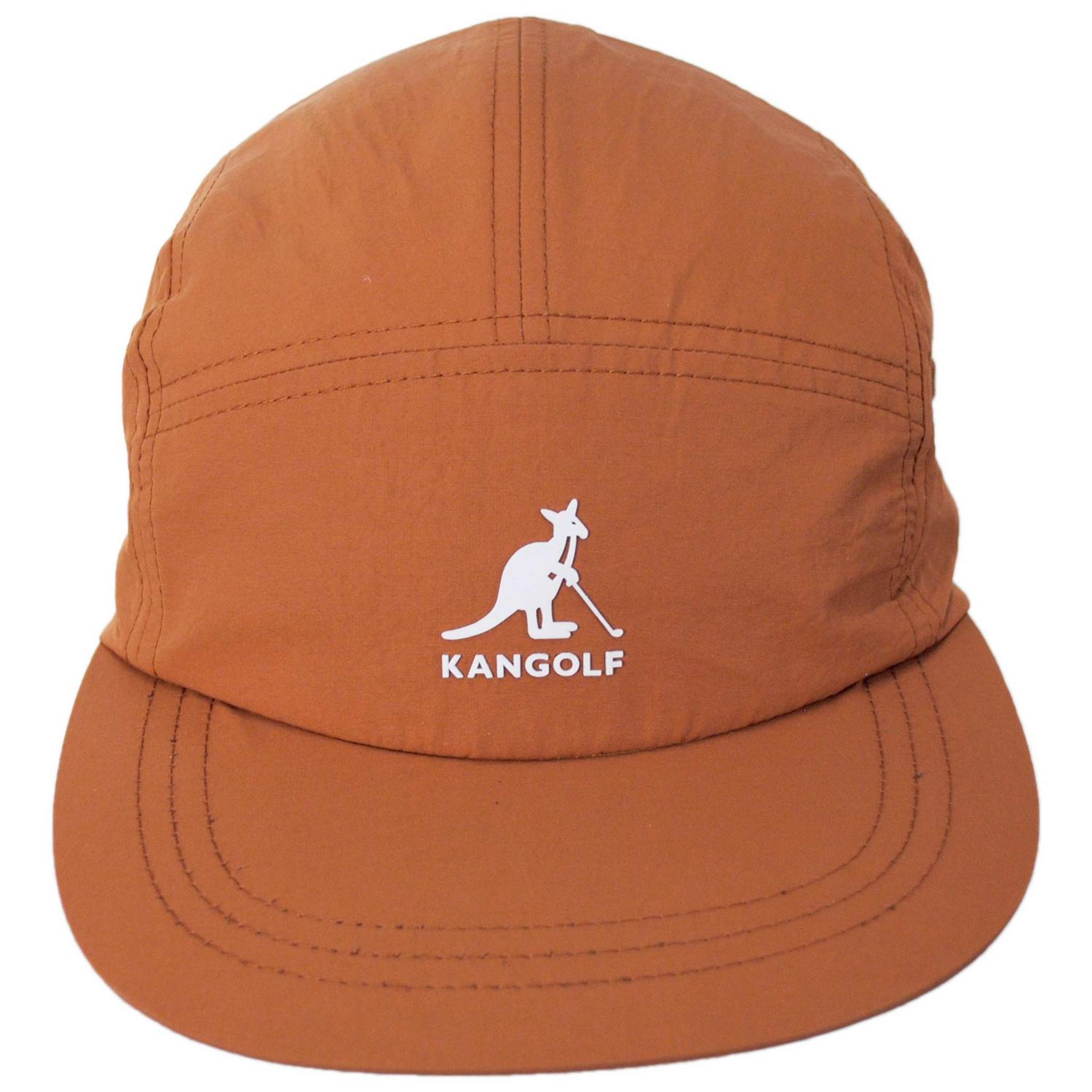 Kangol | Kangolf Birdie 5-Panel Cotton Adjustable Baseball Cap | 201146 | front | RUST