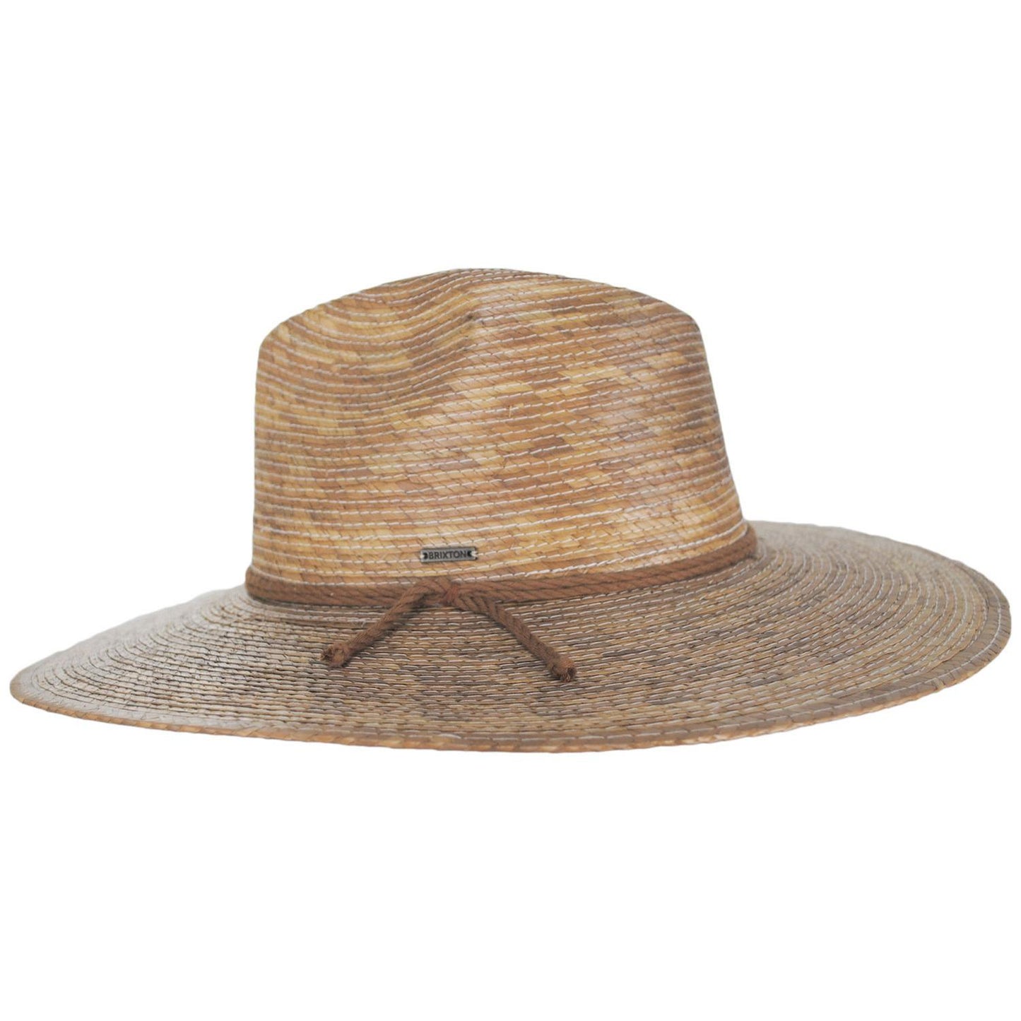 BRIXTON HATS | Blake Palm Straw Fedora Hat - Toasted Palm | 128366TP | profile | TOASTED PALM