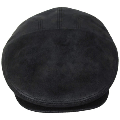 Henschel | Ultra Faux Suede Ivy Cap | 160418 | front | BLACK