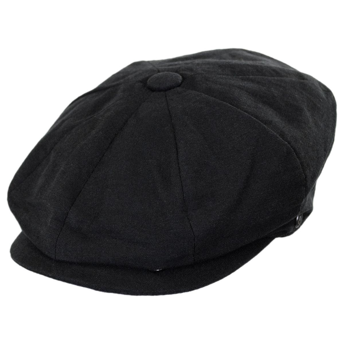 Jaxon Hats | Wholesale Linen and Cotton Newsboy Cap B2B Pre-Pack | B2B167774 | lead | BLACK