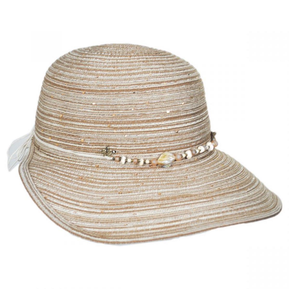 Cappelli Straworld | Scallop Braid Facesaver Hat | 101242 | profile | TOAST