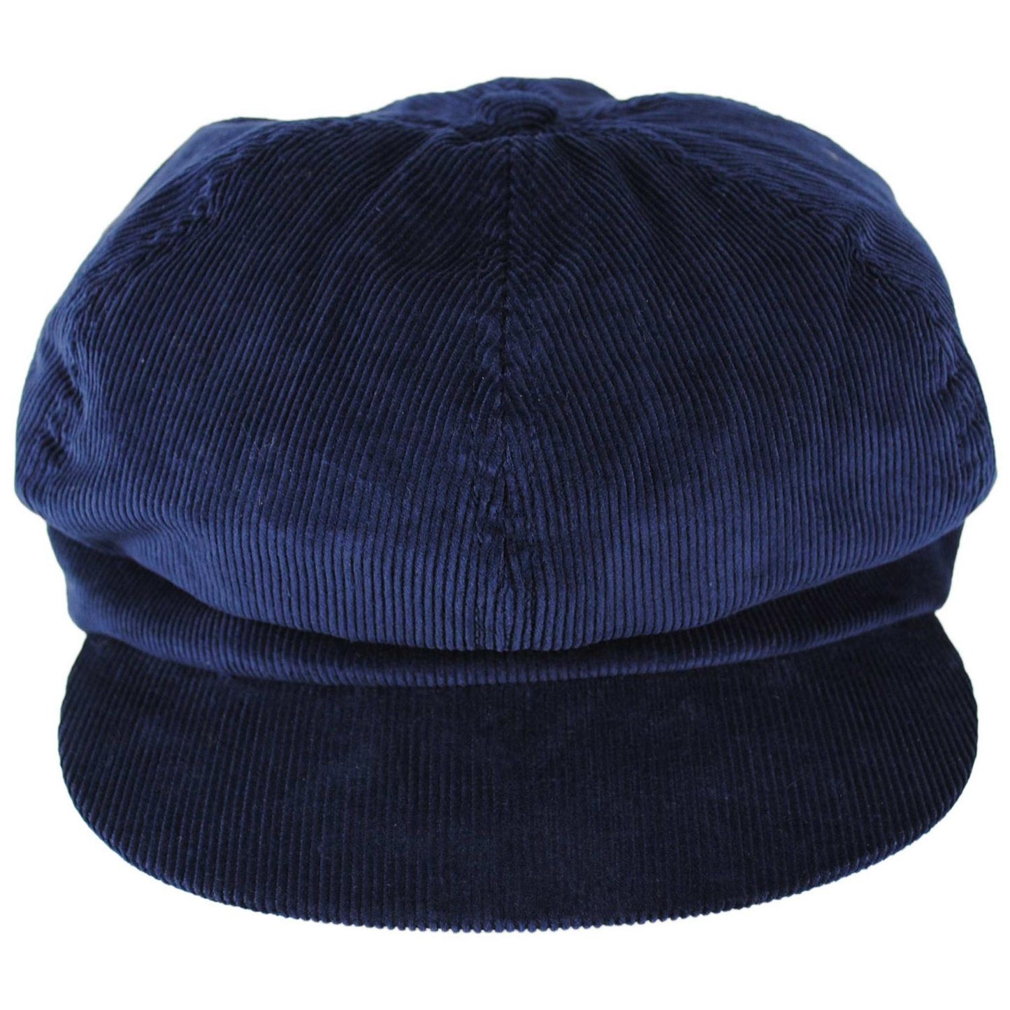 BRIXTON HATS | Bailey Corduroy Newsboy Cap | 161539 | front | NAVY CORDUROY