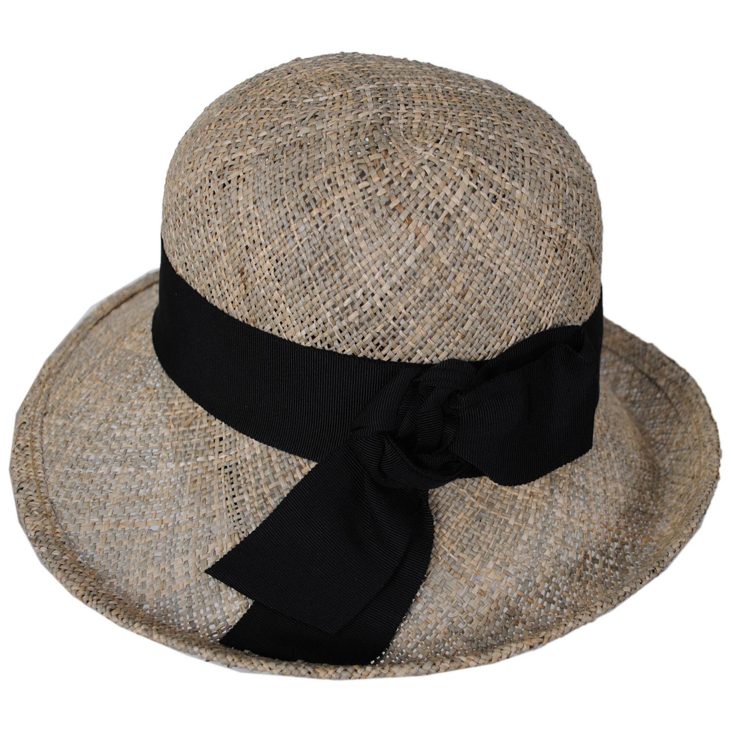 Kathy Jeanne | Fine Seagrass Straw Roller Sun Hat | 100725 | profile | SEAGRASS