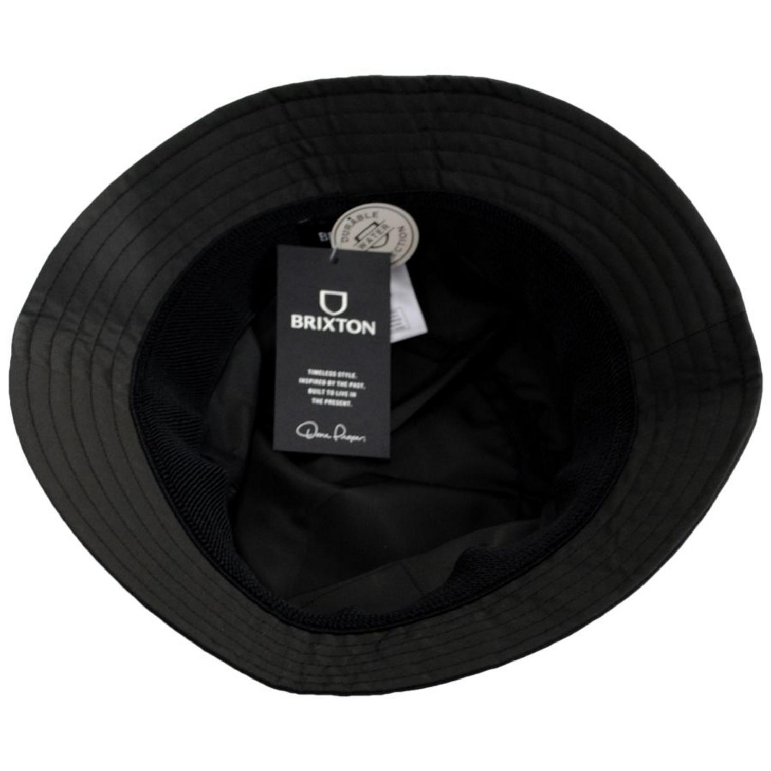 BRIXTON HATS | Vintage Nylon Packable Bucket Hat | 185542 | under | BLACK