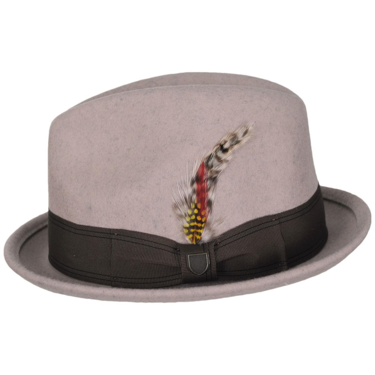 BRIXTON HATS | Gain Wool Felt Fedora Hat - Oatmeal | 135600OAT | profile | OATMEAL