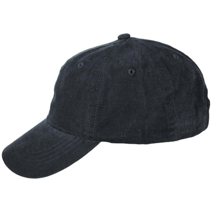 Dorfman Pacific | Washed Cotton Baseball Cap Dad Hat | 200188 | profile | CHARCOAL
