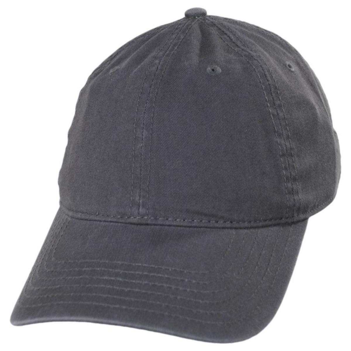 Otto | LoPro Washed Cotton Twill Strapback Baseball Cap Dad Hat | 201407 | lead | CHARCOAL