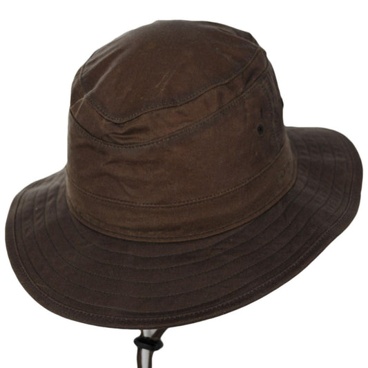 BRIXTON HATS | Dunes Safari Waxed Cotton Bucket Hat | 185554 | lead | COPPER