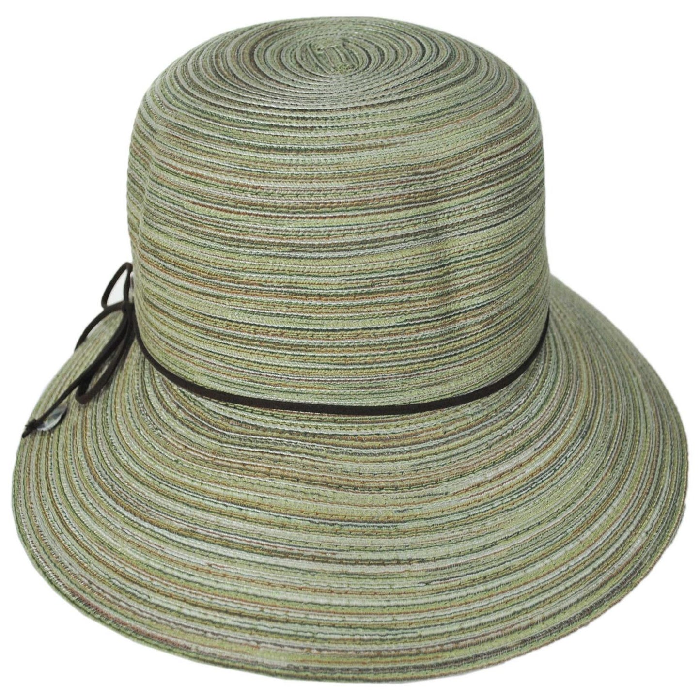 Scala | Teodora Poly Braid Facesaver Cap | 101567 | front | OLIVE