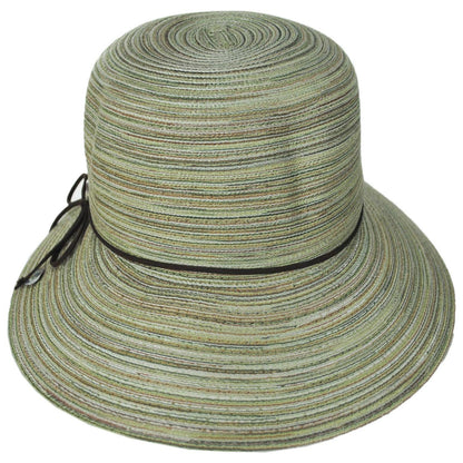 Scala | Teodora Poly Braid Facesaver Cap | 101567 | front | OLIVE
