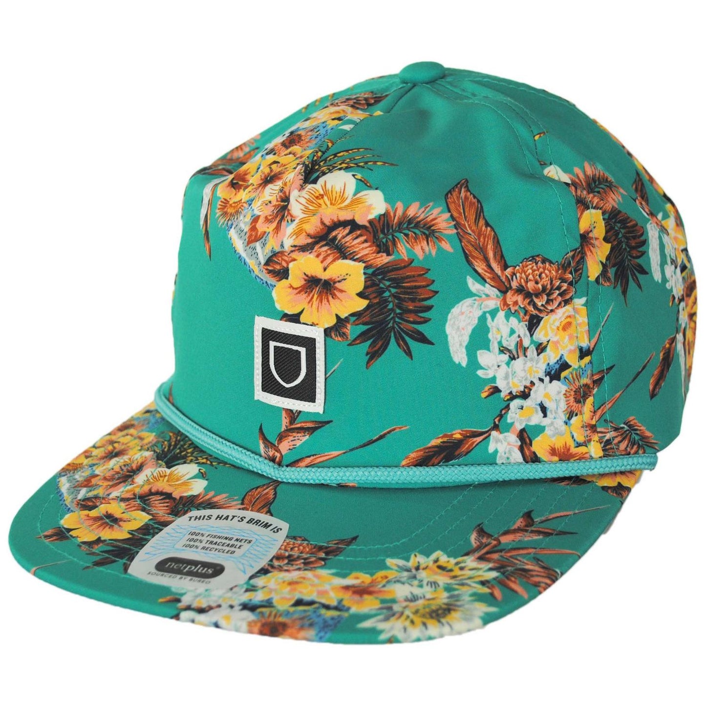 BRIXTON HATS | Beta Water MP Snapback Baseball Cap | 201898 | lead | GREEN HAZE
