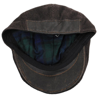 Dorfman Pacific | Philip Corduroy Ivy Cap | 160162 | under | DARK BROWN