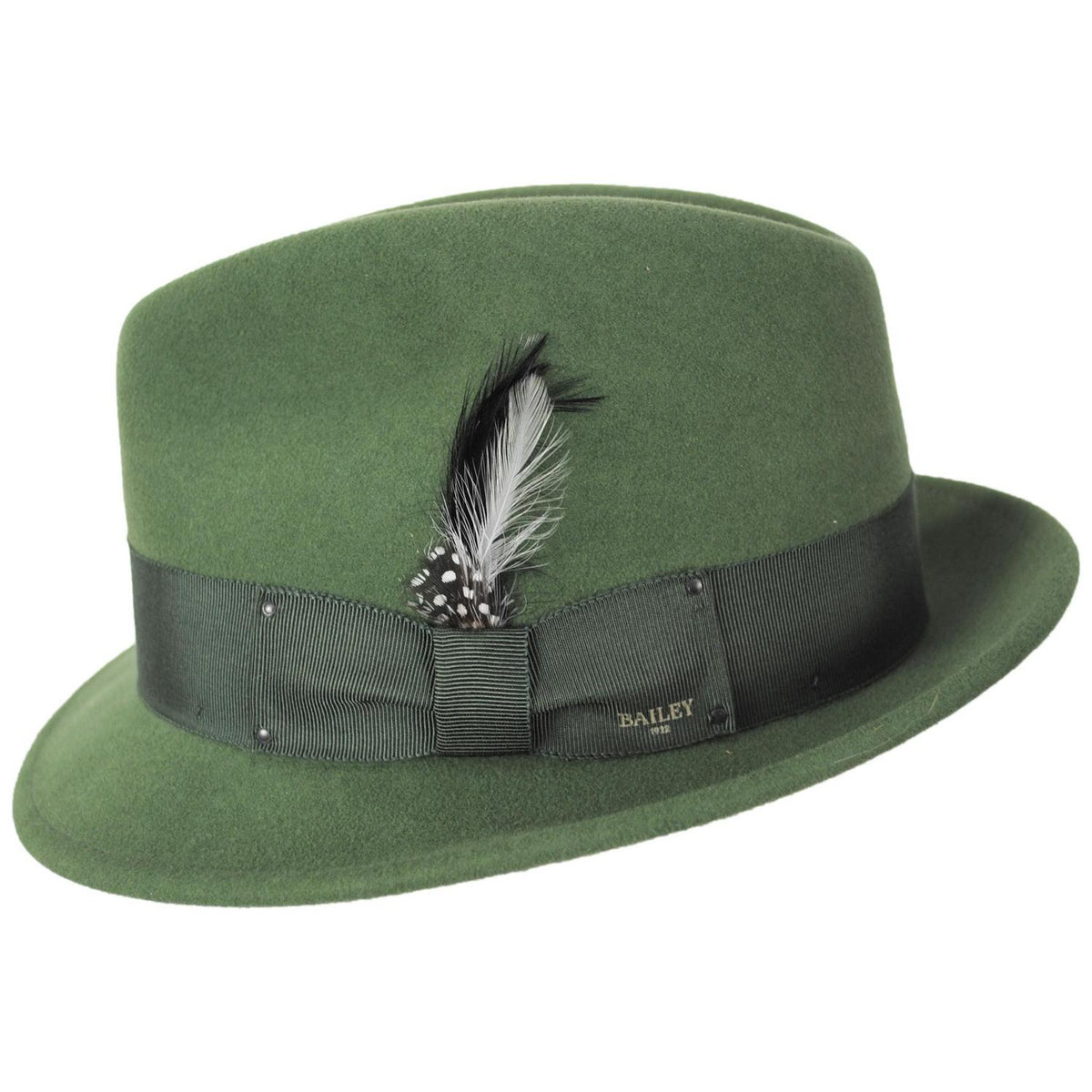 Bailey 1922 | Tino Wool LiteFelt Trilby Fedora Hat | 130008 | profile | WILD GREEN