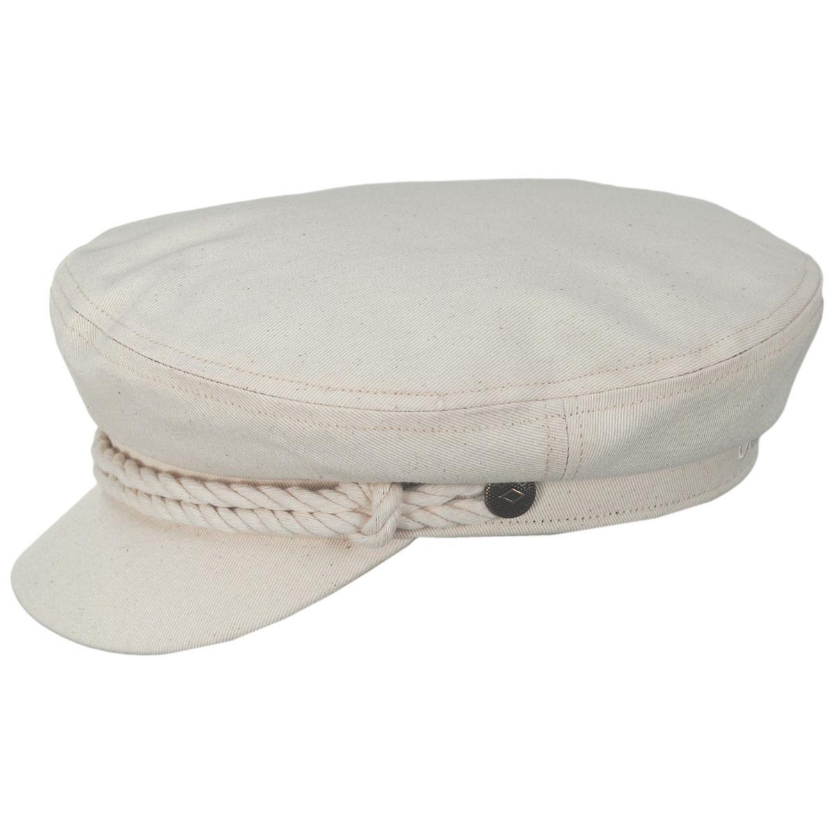 BRIXTON HATS | Cotton Twill Fiddler Cap | 181352 | profile | EGRET WHITE