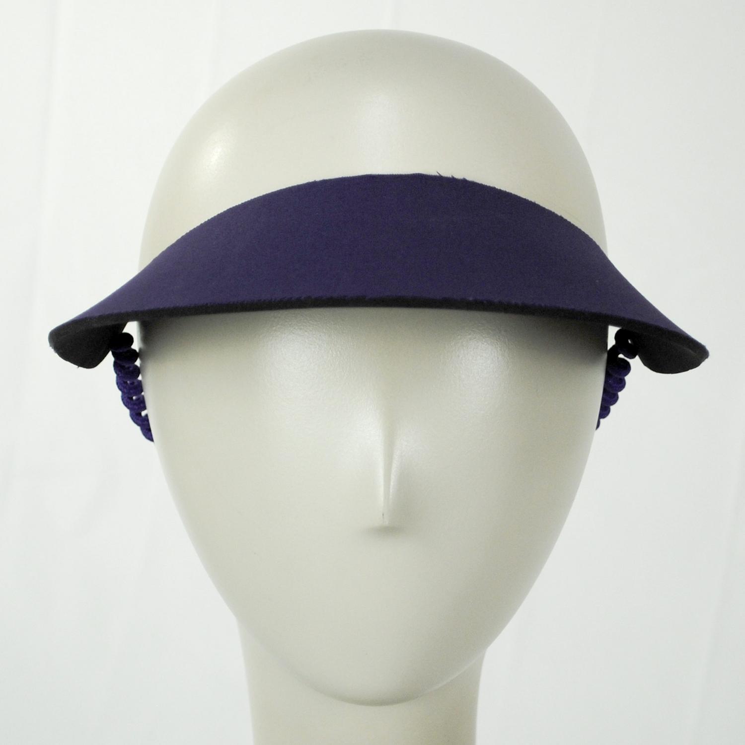 The Incredible Sunvisor | Springlace Solid Sunvisor | 196351 | front | PURPLE