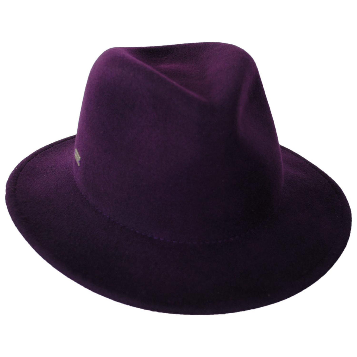 Betmar | Cali Wool LiteFelt Fedora Hat | 123174 | lead | PLUM