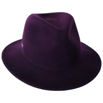 Betmar | Cali Wool LiteFelt Fedora Hat | 123174 | lead | PLUM