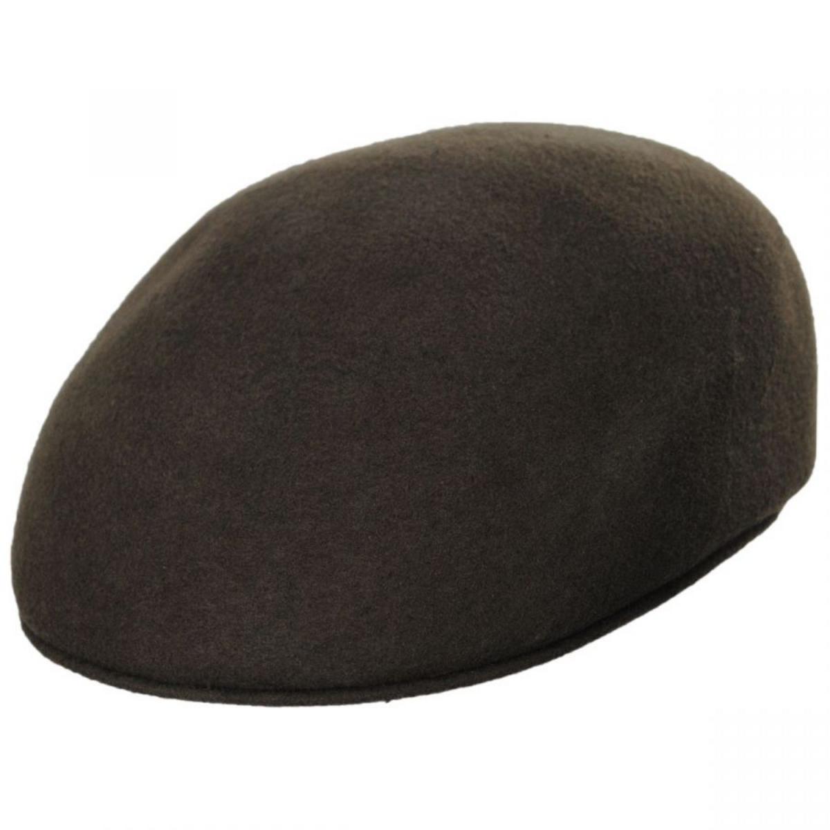 Bigalli | Wool Felt Ascot Cap | 161806 | lead | MOSS
