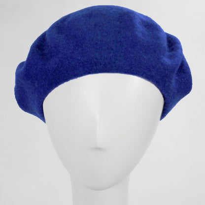 Village Hat Shop | Wool Fashion Beret | 152500 | front | BLUE