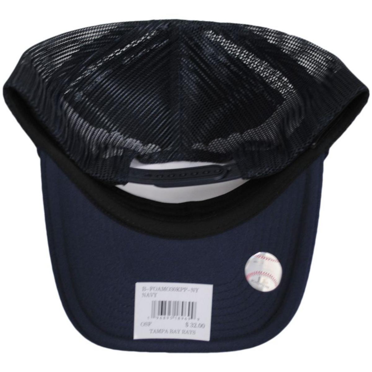 47 Brand | Tampa Bay Rays MLB Foam Mesh Trucker Snapback Baseball Cap | 203276 | under | NAVY