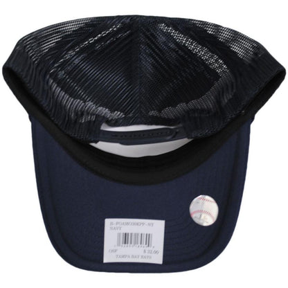 47 Brand | Tampa Bay Rays MLB Foam Mesh Trucker Snapback Baseball Cap | 203276 | under | NAVY
