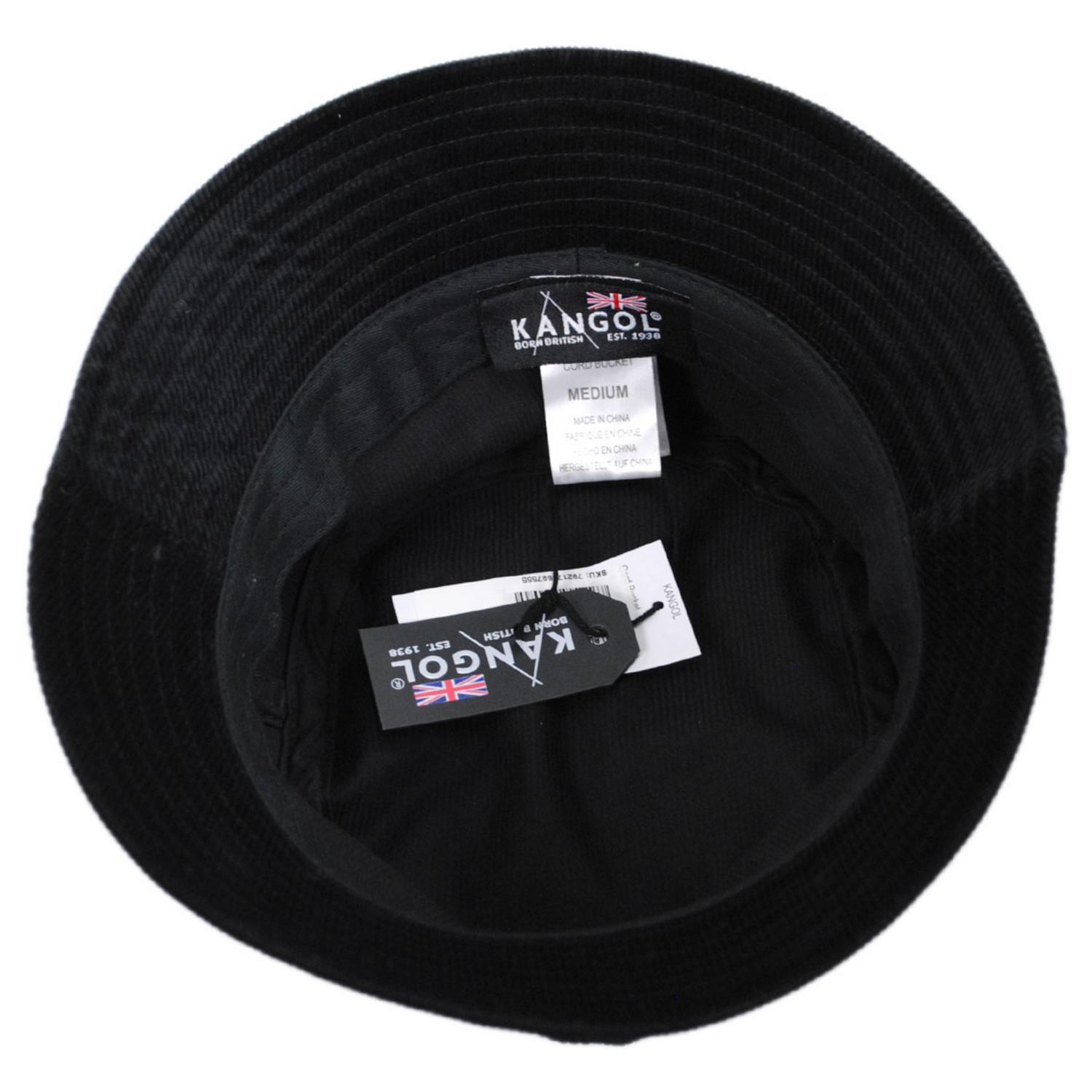 Kangol | Corduroy Cotton Blend Bucket Hat | 185710 | under | BLACK