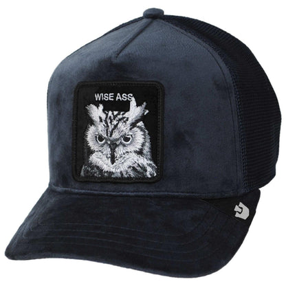 Goorin Bros | Velour Wise Ass Mesh Trucker Snapback Baseball Cap | 200856 | lead | EDGE
