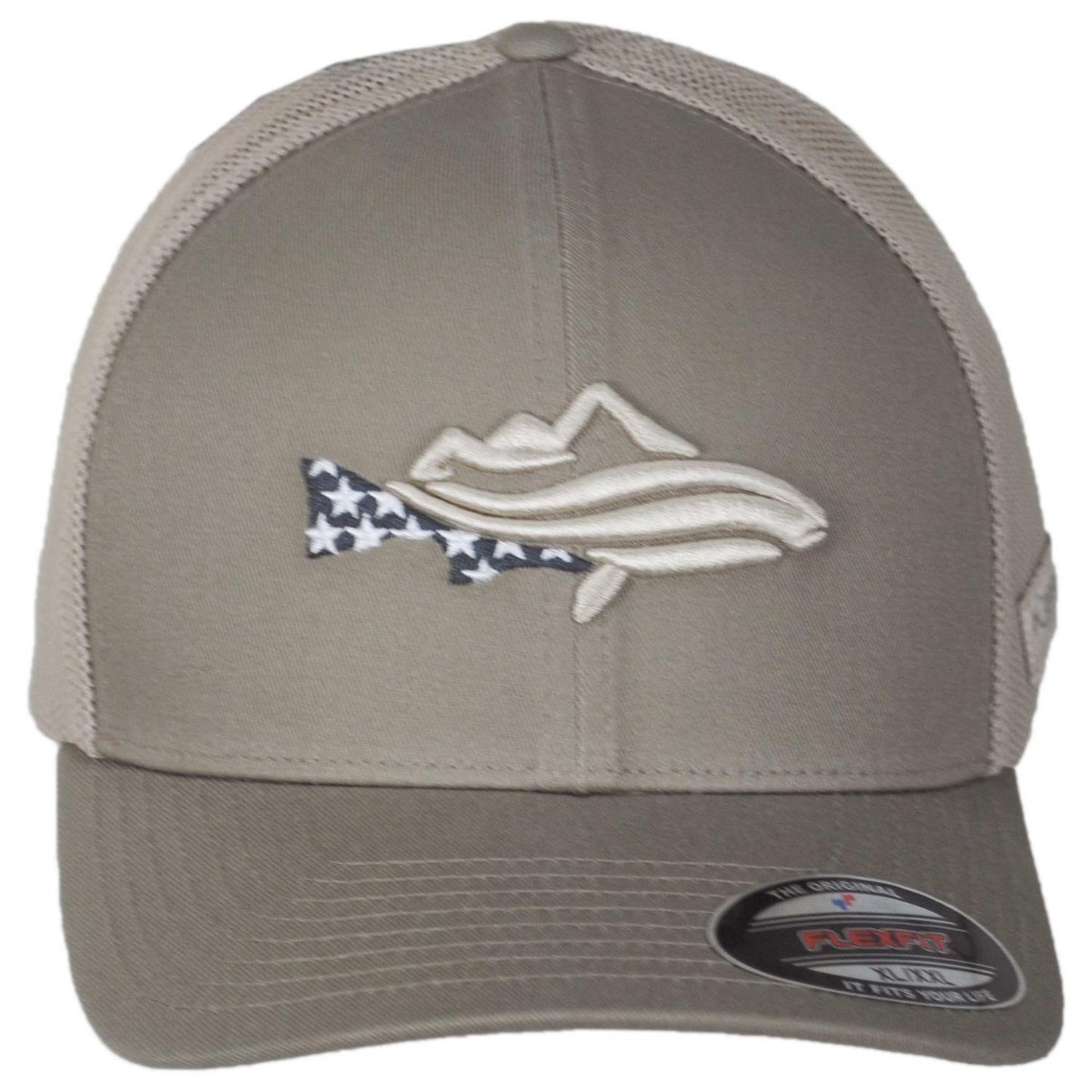 Columbia Sportswear | PFG Icon Cotton & Mesh Flexfit Fitted Baseball Cap | 400082 | front | TUSK
