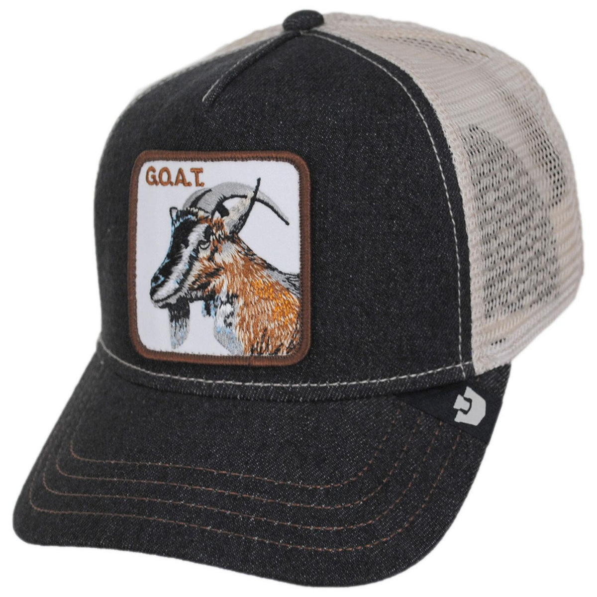 Goorin Bros | Goat Mesh Trucker Snapback Baseball Cap | 200427 | lead | DARK DENIM