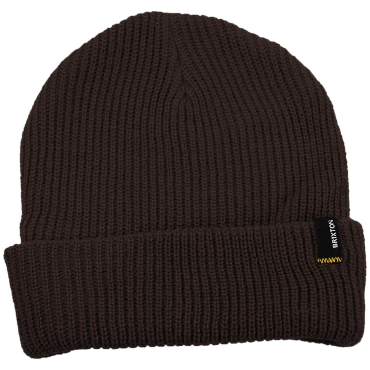 BRIXTON HATS | Heist Knit Beanie Hat | 502706 | lead | WALNUT BROWN