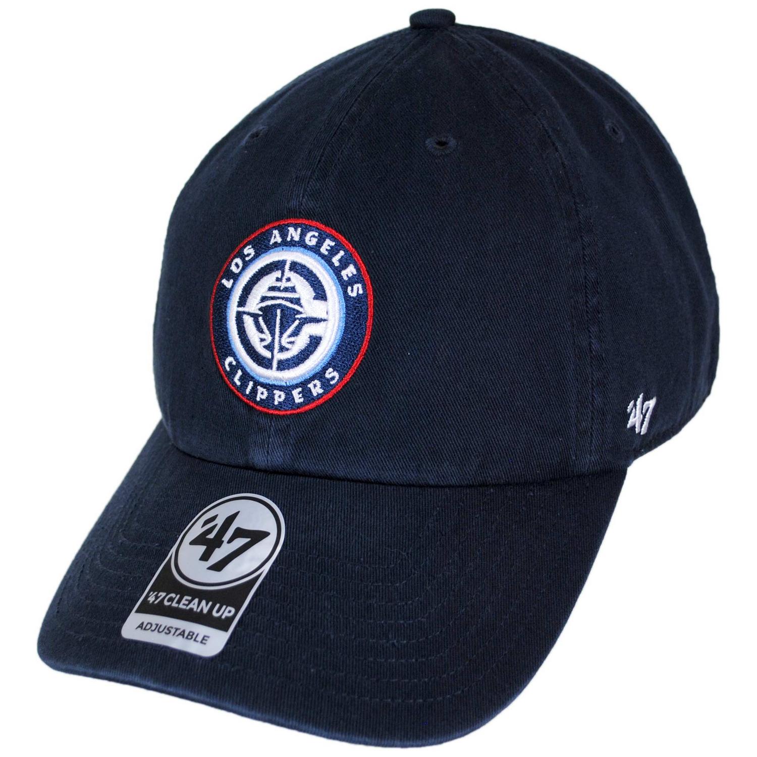 47 Brand | Los Angeles Clippers NBA Clean Up Strapback Baseball Cap Dad Hat II | 204120A | lead | NAVY
