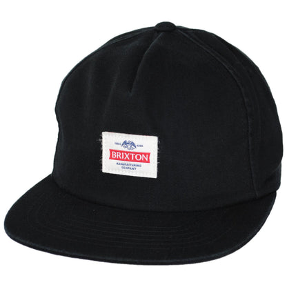 BRIXTON HATS | Trademark Cotton Snapback Baseball Cap | 201732 | lead | BLACK
