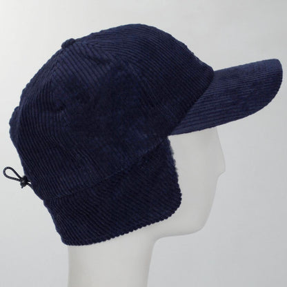 Kangol | Corduroy Earflap Fitted Baseball Cap | 201116 | detailone | HAZY INDIGO