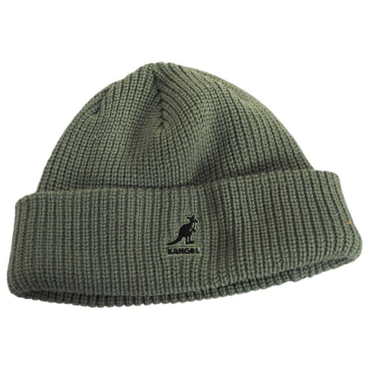 Kangol | Cardinal 2 Way Acrylic Beanie Hat | 500420 | lead | OIL GREEN