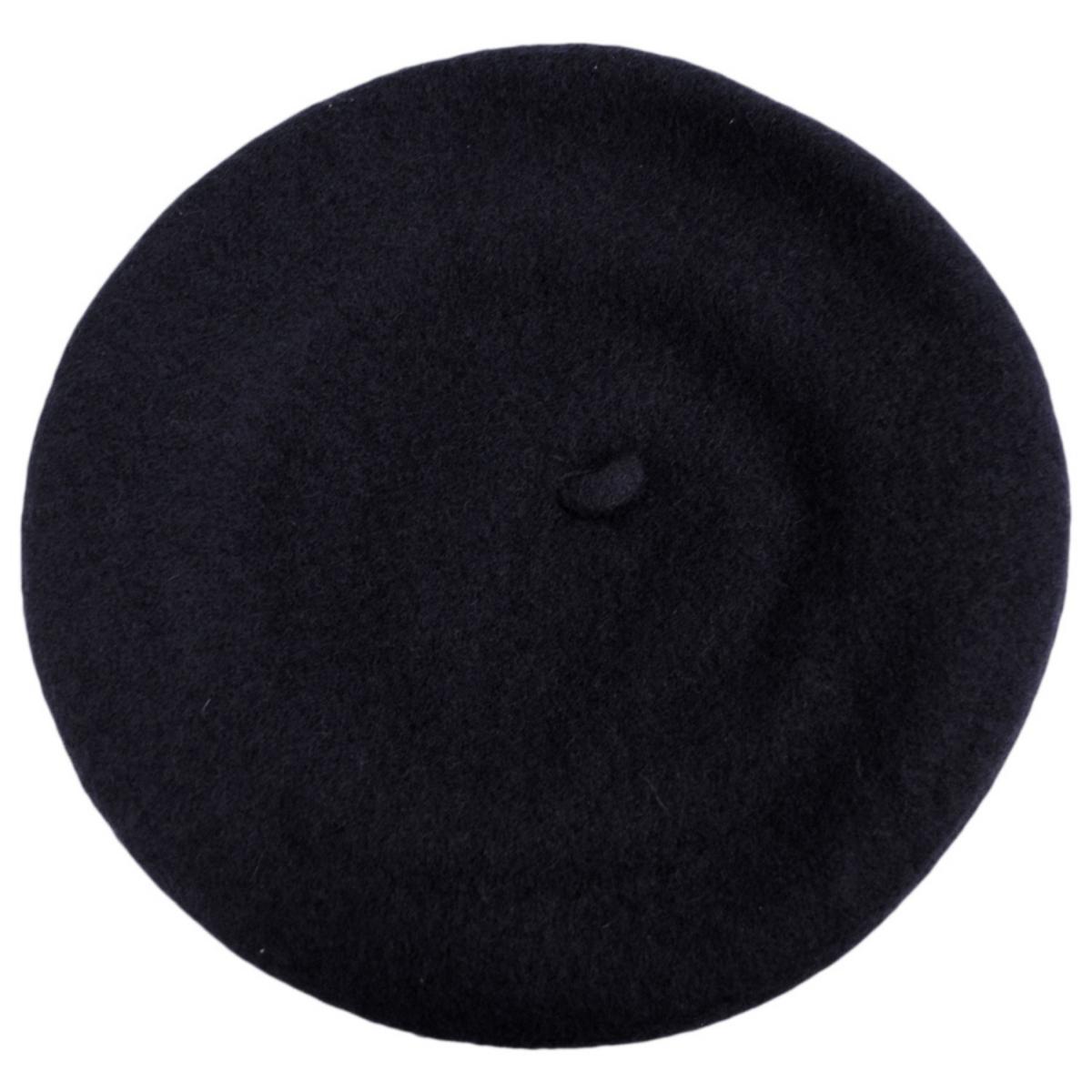 Village Hat Shop | Kid's Classic Wool Beret | 512000 | front | BLACK
