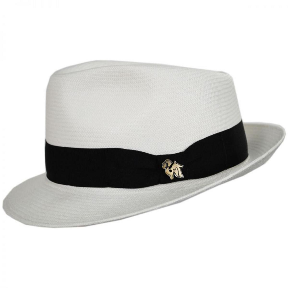 Bigalli | Quickstep Grade 8 Panama Straw Fedora Hat | 129201 | profile | WHITE