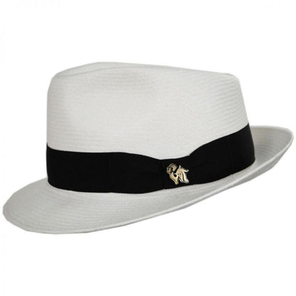Bigalli | Quickstep Grade 8 Panama Straw Fedora Hat | 129201 | profile | WHITE