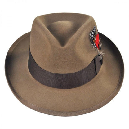 Stetson | Whippet Fur Felt Fedora Hat | 130635 | front | TAWNY