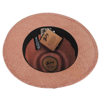 Bailey 1922 | Brooks Panama Fedora Hat - Mushroom | 127815SS23 | under | MUSHROOM