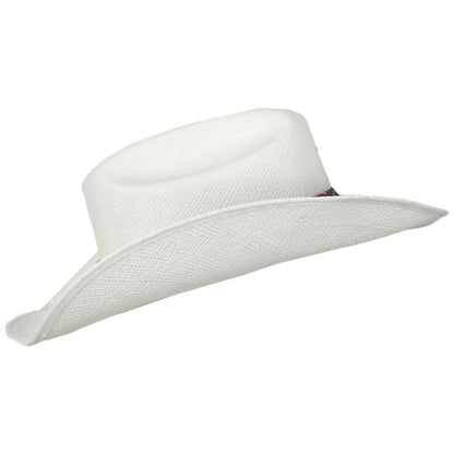 Bigalli | Manaba Panama Straw Western Hat | 129254 | profile | WHITE