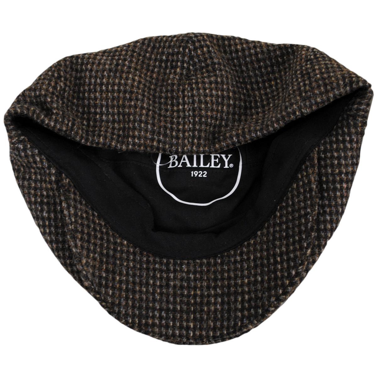 Bailey 1922 | Penner Wool Blend Check Ivy Cap | 167228 | under | BLACK SUB CHECK