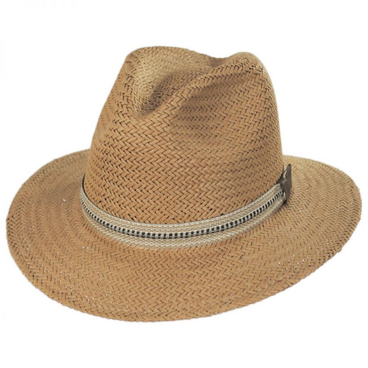 Bailey 1922 | Kilgore Raindura Toyo Straw Fedora Hat | 127720 | lead | OXFORD TAN