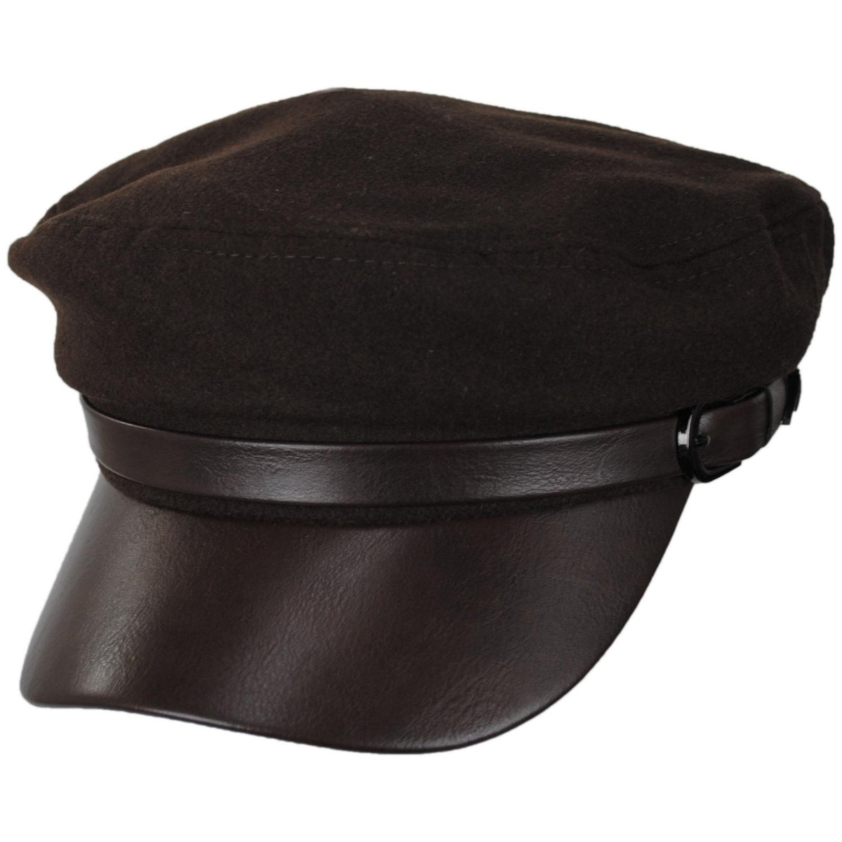 FRYE | Buckle Band Fiddler Cap | 108671 | lead | BROWN